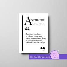 Accountant Printable Word Definition Profession Word Definitions Words Definition Prints