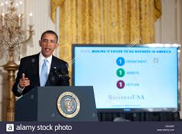 United States President Barack Obama Gestures Towards A