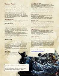 The Way Of Frost An Ice Based Monk Subclass To Shatter Your Foes Unearthedarcana