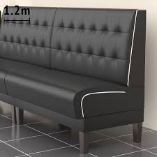 Få vår beste rente til deg (fra 6,99% nom) og svar med en gang ved å søke direkte! New Diner 1 Gastro Bank B120xh103cm Schwarz Weiss Chesterfield No Button