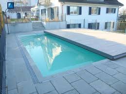 Sliding Swimming Pool Cover And Terrace Movable Pooldeck Begehbare Schwimmbadabdeckung Schwimmbad Terrass Schwimmbadabdeckungen Schwimmbad Bauen Gartenpools
