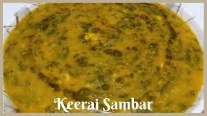 Keerai Sambar Recipe In Tamil Keerai Kulambu Youtube