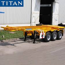 The fastest, safest, easiest loaded 40′ shipping container moving trailers. 20 Ft Skeletal Trailer For Sale New And Used Shipping Container Trailer
