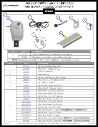 Parts and accessories for rv, camper and motorhome interiors. Solera Power Awning Lippert Customer Support