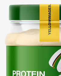 Clear Protein Jar Mockup In Jar Mockups On Yellow Images Object Mockups