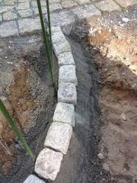 Unsere Stadtvilla Bautagebuch Beetabgrenzung Bzw Rasenkante Aus Granit Selbst Bauen Rasenkanten Garten Garten Landschaftsbau
