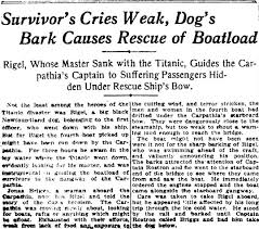 What Happened To Pets And Other Animals On The Titanic In 1912 Titanic Survivors Titanic How To Memorize Things