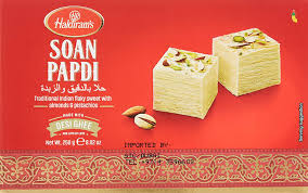 Looking for online definition of soan or what soan stands for? Amazon Com Haldirams Soan Papdi 250gms Sweet 8 75 Ounce Grocery Gourmet Food
