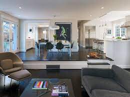 Sunken Living Rooms Step Down Conversation Pits Ideas Photos Sunken Living Room Small Modern Living Room Living Room Remodel