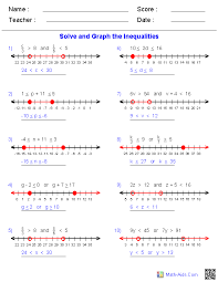 Word problems linear equations worksheet pdf. Algebra 1 Worksheets Inequalities Worksheets
