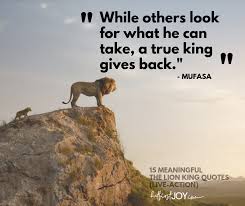 Discover and share cougar quotes wisdom. 15 Meaningful Live Action Lion King Quotes 2019 But First Joy