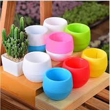 A wide range of ball and round shaped pots and planters. 1pcs Small Cute Round Home Planter Plastic Plant Flower Pots Shopee Malaysia