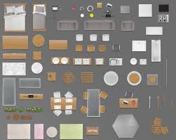 2d Furniture Floorplan Top View Psd 3d Model Render Realistic 3d Model Interior Design Plan Interior Rendering Rendered Floor Plan