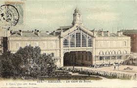 Amiens Ancienne Gare Du Nord Carte Postale Ancienne Editee Par Caron No 328 Obliteree En 1909 Amiens Gare Gare Ferroviaire
