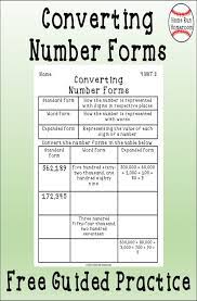 Converting Number Forms Worksheet Free Guided Practice 4 Nbt 2 Math Resources Math Division Worksheets Elementary Math Classroom
