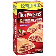 Hot Pockets Philly Steak Cheese Seasoned Crust Sandwiches 12 Count 54 Oz Frozen Snack Grocery Foods Seasoned Crust