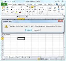 How to delete sheets in excel. Delete Worksheet In Excel 2010 Tutorialspoint
