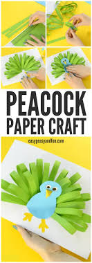 Paper Peacock Craft Easy Peasy And Fun Peacock Crafts Preschool Crafts Crafts For Kids