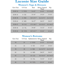 lacoste classic size chart bedowntowndaytona com