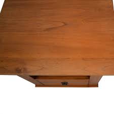 In addition to being used in dining rooms, these furniture pieces also make great additions as tv stands in living. 73 Off Crate Barrel Crate Barrel Solid Wood Bedside Table Tables