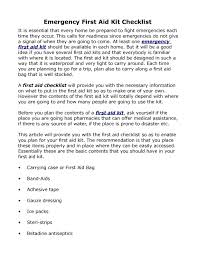 Shop fsa eligible first aid items great selection. Calameo Emergency First Aid Kit Checklist