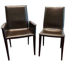 At ultra modern, we provide leather dining chairs from contemporary furniture designers that craft pieces that manifest the modern lifestyle. Ten Frag Italian Leather Dining Chairs Marchio Collection By Design Within Reach At 1stdibs