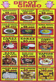 Check spelling or type a new query. Selalu Diperbarui Menu Depot Gimbo Babi Asap Muara Karang