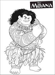 New Moana Maui Adventure Coloring Page Moana Coloring Pages Moana Coloring Cartoon Coloring Pages