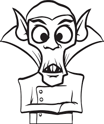 Dracula coloring page to color, print or download. Printable Dracula Coloring Page For Kids 2 Supplyme