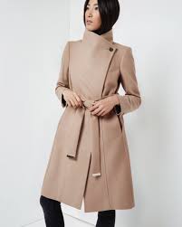 Ted baker kikiie camel wool cashmere funnel neck belt wrap long dress coat 4 14. Ø¯Ù…ÙŠØ© Ø£ÙØ®Ù… Ø°Ø§Øª Ù…Ø±Ø© Ù‚Ø·Ø¹ Ted Baker Coat Sale Ballermann 6 Org