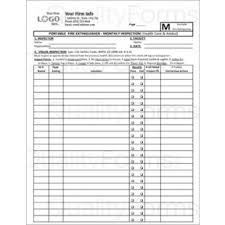 35 inspection form templates are monthly inspection shall include a check of at least the following: Portable Monthly Fire Extinguisher Inspection Form