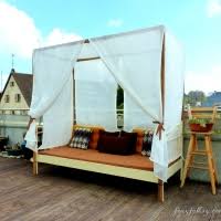Oakmont outdoor wicker daybed with canopy. Diy Canopy Bed Outdoor Foxy Folksy