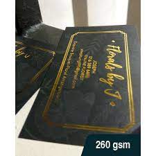 Wholesale custom fashion name card design free. Hot Stamping Name Card Printing Shopee Malaysia