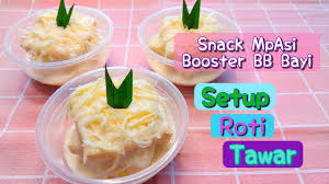 Jika ingin sedikit menambah asupan serat, pilih roti tawar yang berbahan dasar tepung gandum. Setup Roti Tawar Snack Mpasi Mudah Tinggi Kalori Untuk Boost Bb Youtube