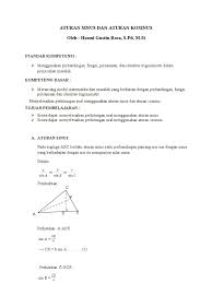 Check spelling or type a new query. Contoh Soal Aturan Sinus Dan Cosinus Pada Trigonometri Contoh Soal Terbaru