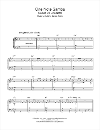 We would like to show you a description here but the site won't allow us. Antonio Carlos Jobim One Note Samba Samba De Uma Nota Sheet Music Download Pdf Score 108172