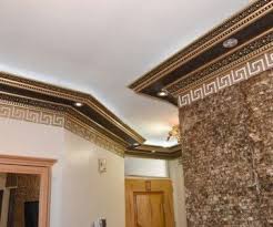 سقف های تزیینی مجلل سقف جایگزین گچبری و ابزار زنی راه حلی ساده برای زیبایی بخشیدن به منزل و محل کارتان حاشیه سقف قرنیز کار روی اوپن آرگ سر در ورودی 091