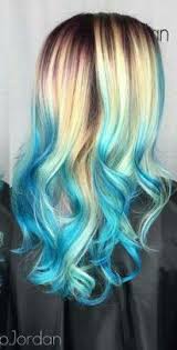 If you add dark color over a client's blonde hair without filling first, it'll result in a muddy, gray mess rather than a pretty brown. 36 Best Blue Tips Hair Ideas Blue Hair Hair Dyed Hair