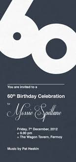 Une idée pratique et économique ! Anniversaire 60 Ans 55 Idees Sur Les Invitations Originales