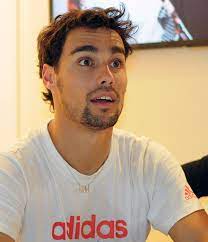 Grigor dimitrov and fabio fognini chat at the net after their semifinal match at the stockholm open in stockholm, sweden on october 21, 2017. File Fabio Fognini 16239965687 Jpg Wikimedia Commons