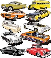 Vector Clipart Set 3 Racing Car Design Car Drawings Car Art