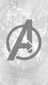 Avengers Logo Art Hero White Wallpaper Hd Iphone Avengers Wallpaper Marvel Wallpaper Marvel Iphone Wallpaper
