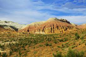 Die stadt semipalatinsk liegt nur 30 km von sibirien entfernt. Kasachstan Landschaft Nationalpark Altyn Emel Bunte Berge Blauer Himmel Foto Bild World Sommer Outdoor Bilder Auf Fotocommunity