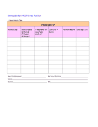 Haccp Chart Template Form Fill Out And Sign Printable Pdf