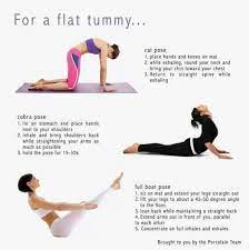Sit up on a yoga mat with your knees bent and feet flat on the floor. Flat Tummy Workout For Flat Stomach Yoga For Flat Tummy Flat Tummy Workout