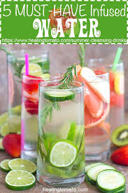 5 Must Have Summer Cleansing Drinks Rezept Tomatenrezepte Entgiftende Getranke Wasser Rezepte