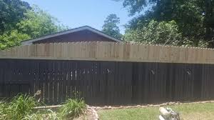 The most common extension fence material is wood. Privacy Fence Extension Self Employed B E S Services Facebook