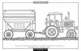Tractor And Trailer Printable Coloring Page Farm Coloring Pages Tractor Coloring Pages Coloring Books