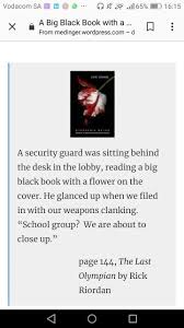 I Knew It I Just Had This Feeling That It Was Twilight This Security Guard Seriously Loves Fiction Percy Jackson Fandom Percy Jackson Fan Book