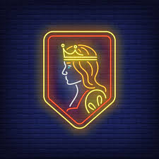 Queen On Shield Neon Sign Free Vector Png Free Transparent Image Create your own neon logo in a few minutes! png